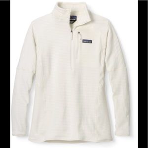 Patagonia R1 pullover 1/4 zip M Birch White